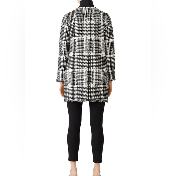 REVOLVE Cupcakes and Cashmere Herringbone Fernando Black&White printed coat - S - Picture 4 of 14
